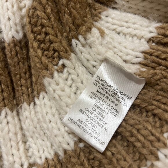 Bebe Women Striped Cardigan Sweater Oversized Open Front Size S - Picture 5 of 6